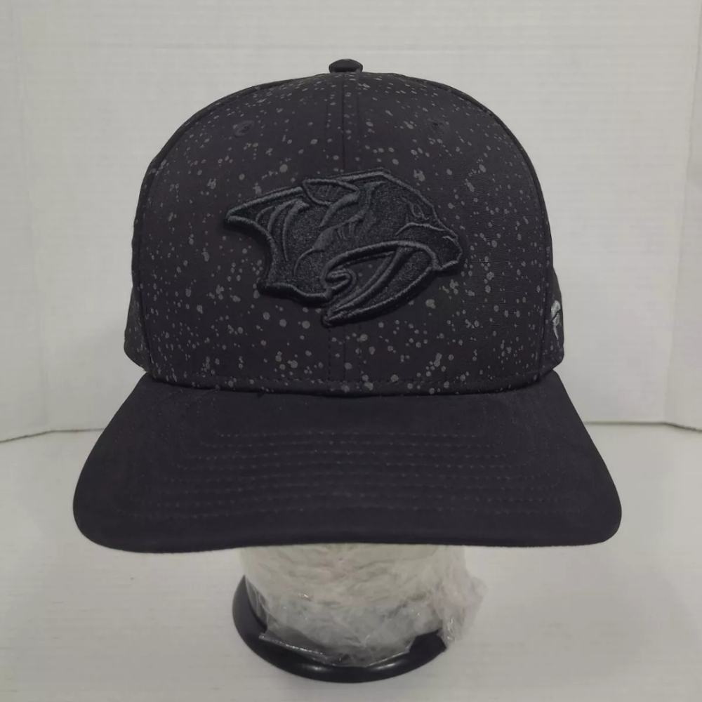 Fanatics Pro Nashville Predators Hat Snapback Black Gray Splatter Hockey NHL Men